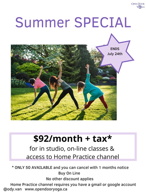 summer special open door yoga